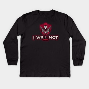 I will not comply Kids Long Sleeve T-Shirt